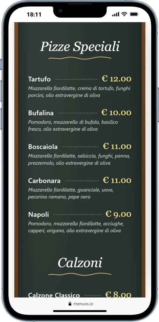 Chalkboard: smartphone view