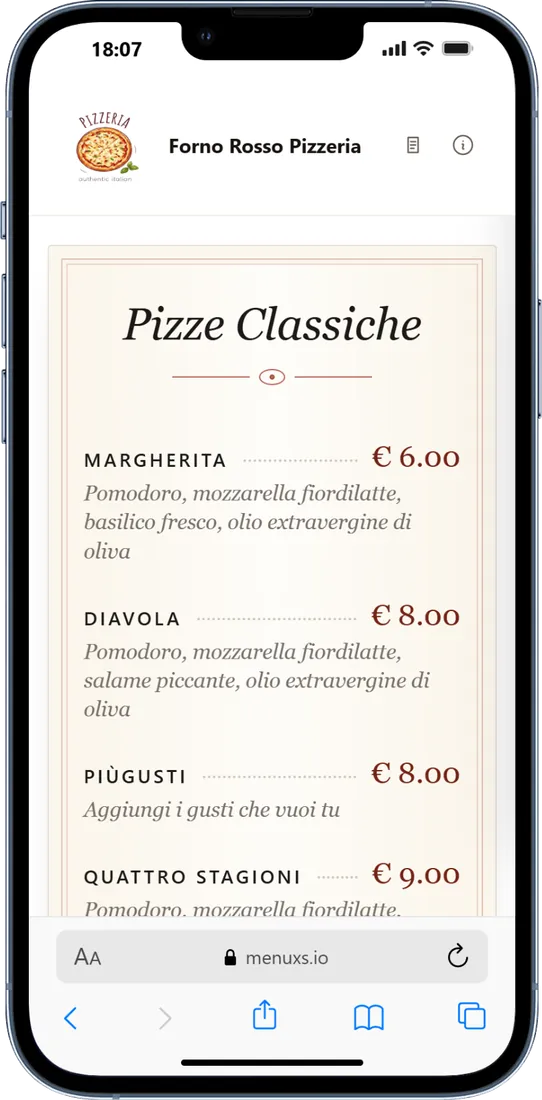 Elegant: smartphone view