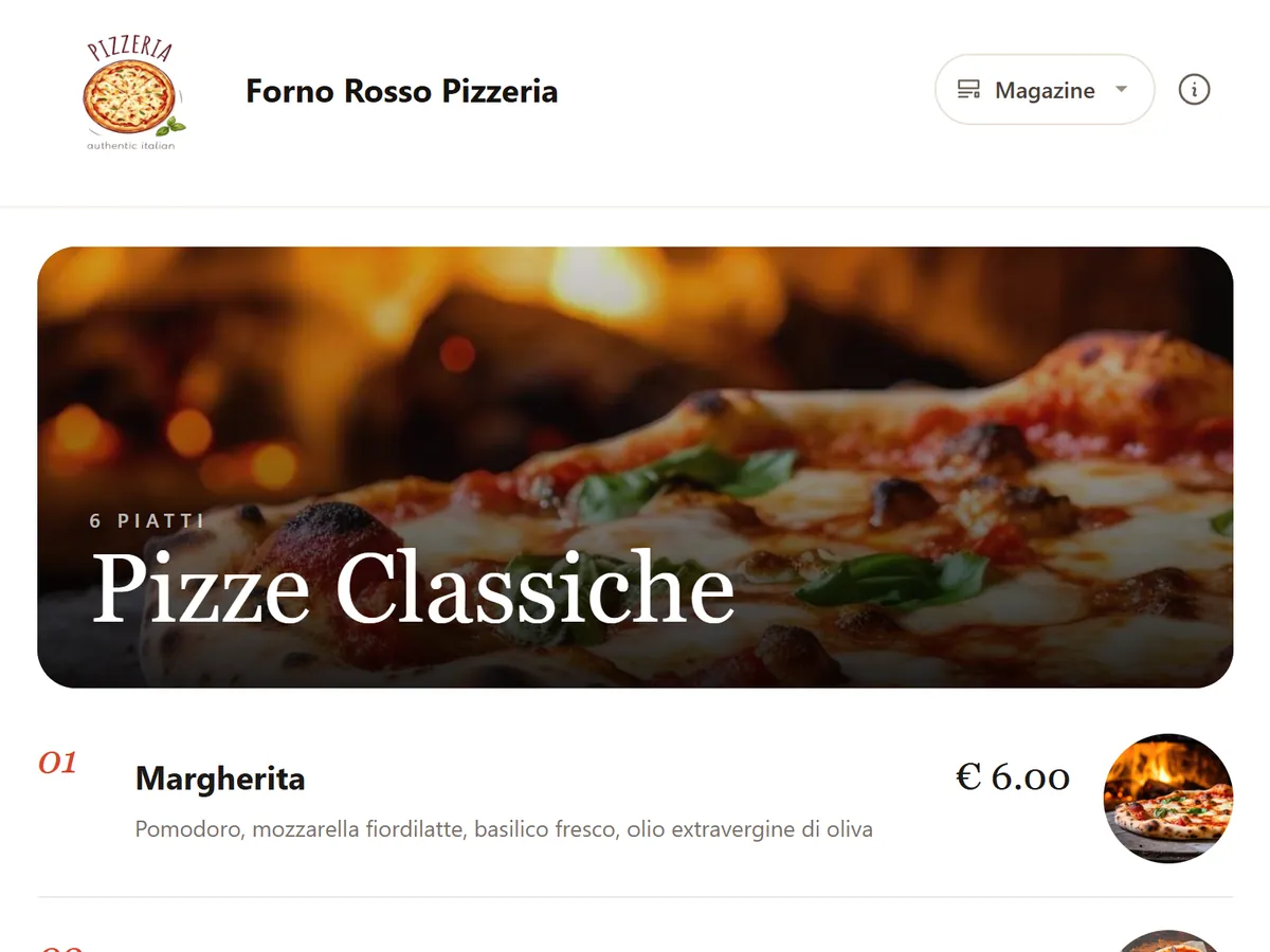 Magazine: desktop view