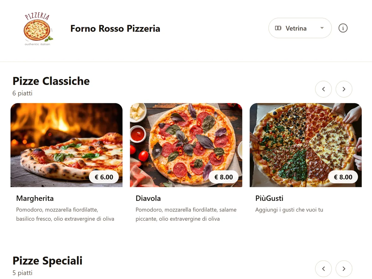 Showcase: desktop view